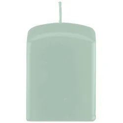 Kopschitz Kerzen Quader Kerzen, Block Kerzen, quadratische Kerzen Seafoam Seemoos 25 x Ø 7/7 cm, 4 Stück