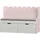 [en.casa] Kindersitzbank mit Regal Vestnes 100 x 45 x 70 cm Holzart: nicht angegeben Farbe: Cotton Candy/Weiß