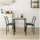 Hti-Living Essgruppe Thora 3-teilig Tischplatte San Remo