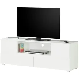 Smart BEN TV-Lowboard 160 x 55 x 40 cm Weiß MDF