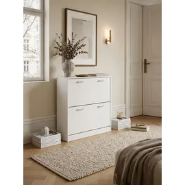 KADIMA DESIGN Kiel 75 x 87 x 24 cm 2 Fächer weiß matt / weiß