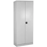ADB Mehrzweckschrank Stahlschrank L mit 4 Fachböden (BxHxT) 780 x 1920 x 380 mm grau