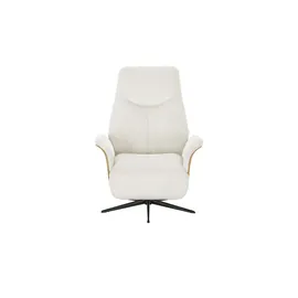 skagen studio Relaxsessel Mikkel Kunstleder 81 x 106 x 82 cm Creme mit Relax-Funktion