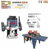 Güde - Oberfräse Of 1200 E Mit Oberfräsentisch Fräsmaschine Set Mit Zubehör Fräse