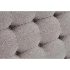 Jockenhöfer Boxspringbett hellgrau Flachgewebe Liegefläche B/L: ca. 180x200 cm - hellgrau