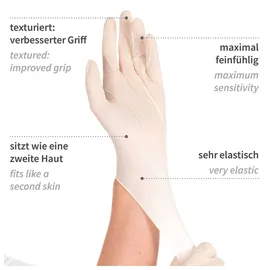 Dönges Latex-Einmalhandschuh, XL, puderfrei