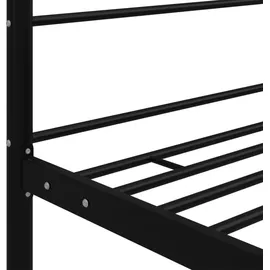 vidaXL Himmelbett Schwarz Metall 120x200 cm
