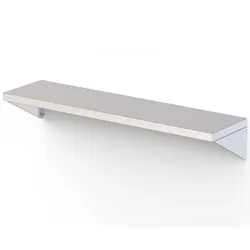 Edelstahl-Wandregal mit Unterstützung 1600X300X200mm