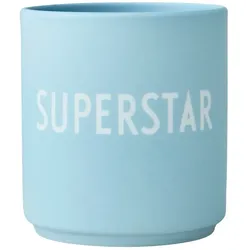 Design Letters - AJ Favourite Porzellan Becher, Superstar / soft blue