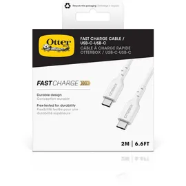 Otterbox Fast Charge Kabel Standard USB-C/USB-C 2.0m weiß (78-81360)