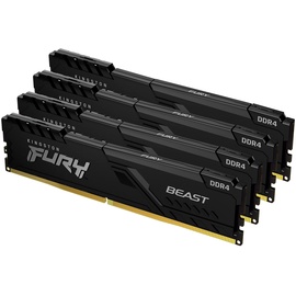 Kingston FURY Beast DIMM Kit 128GB, DDR4-3600, CL18-22-22 (KF436C18BBK4/128)