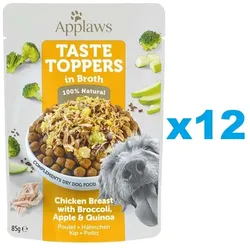 APPLAWS Taste Toppers Hähnchenbrust, Brokkoli und Quinoa in Brühe 12 x 85 g