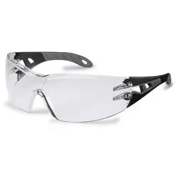 Schutzbrille pheos s farblos supravision extreme schwarz/grau - schwarz