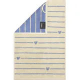 CAWÖ Heart Beats Handtuch 30 x 50 cm blau