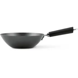 KEN HOM 20cm Carbonstahl Mini Wokpfanne Induktion mit Antihaftbeschichtung, Excellence, Hitzebeständig Griff, Spülmaschinenfest, 5 Jahre Garantie