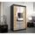 abiks möbel Schwebetürenschrank MADRYT 120 x 200 x 62 cm Schwarz