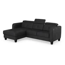 sit&more Ecksofa SIT & MORE "Belluci L-Form", grau (anthrazit), B:247cm H:85cm T:170cm, Sofas, Ecksofa, inklusive Federkern, wahlweise mit Bettfunktion und Bettkasten