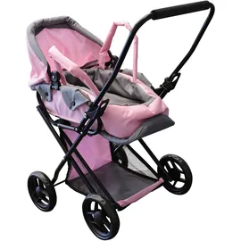 Vedes Amia Puppenwagen ''Rosy'' mit Ablagekorb