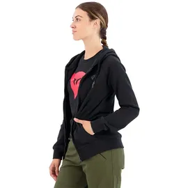 Dainese Logo Damen Zip Hoodie, schwarz, Größe S