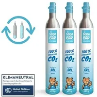 CO2-Zylinder 3 x 425g (60 l) Tausch-Box by SodaBär© für SodaStream u.v.m