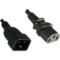 MicroConnect PE030605 Stromkabel Schwarz 0,5 m C13-Koppler C20-Koppler