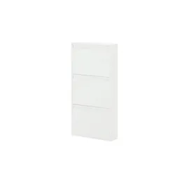 Möbel Kraft Schuhkipper 50 x 105 x 15 cm weiß matt / weiß