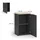 Vicco Kommode Wido 50 x 80 cm Anthrazit/Sonoma