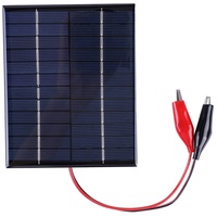 Wasserdichte 5W 12V Solarpanel Outdoor tragbar DIY Solar Ladegerät Polysilizium Epoxy Panel 136x110MM Solarladegerät für 9-12V Batterieladung (1Pc)