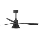 FARO Amelia Cone LED Deckenventilator schwarz