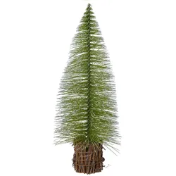 Tannenbaum Miniatur künstlich mit Holzfuss 20cm grün