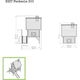 EXIT TOYS Spielhaus Fantasia 300 rot 50.11.13.00