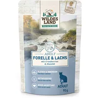 Wildes Land Katze x 90g Forelle und Lachs