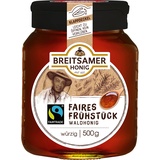 Breitsamer Faires Frühstück Honig, Fairtrade Waldhonig flüssig, 500 g