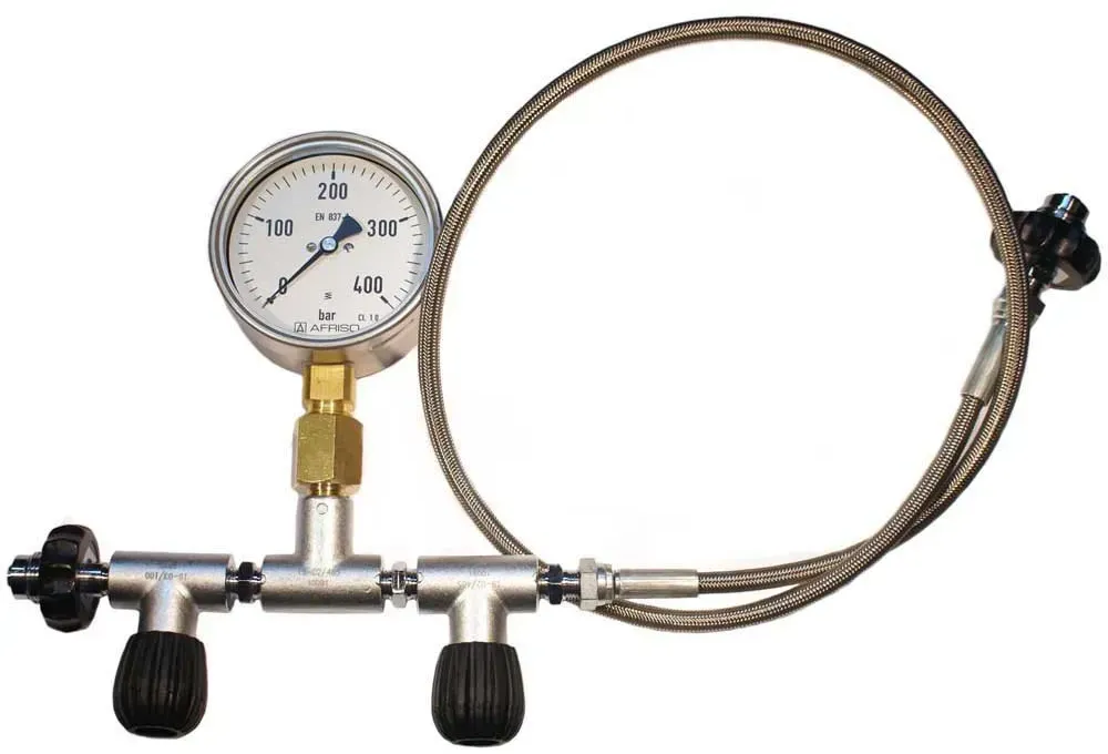 Metalsub Oxygen Din 200/300 With Flow Control Tankausgleicher - Silver - 2 m