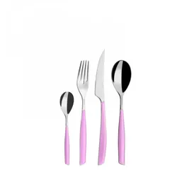 GLAMOUR, Besteckset 24-tlg. rosa Farbe, Gallery Box, Bugatti