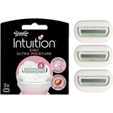 Wilkinson SWORD - Intuition Ultra Moisture für Frauen | Kein Rasiergel erforderlich | 3 Ersatzklingen