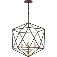 Elstead Lighting Astrid Hängeleuchte E14 3-fach Metallische, matte Bronze