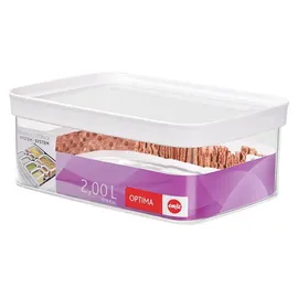 Emsa Optima rechteckig transparent/weiß 2 l
