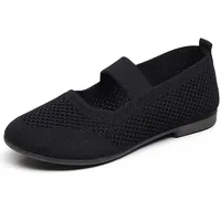 Walkingschuhe Damen Sommer Leicht Weite H Vermascht Orthopädische Schuhe Atmungsaktive Sneaker Barfußschuhe Bequeme Shoes Turnschuhe Krankenschwester Sportschuhe Outdoor Laufschuhe - 39 EU