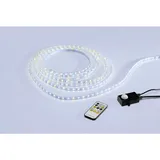 just light. Just Light LED Lichtstreifen Teania, 81207-00 transparent Metall, Kunststoff, 1.5x0.5x500 cm, Dämmerungssensor, Farbtemperaturwechsler, Bewegungsmelder, Lampen & Leuchten, Innenbeleuchtung, Dekoleuchten