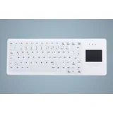 Active Key AK-C4400 - Full-size (100%) - RF kabellos + USB, DE Kabelgebunden), Tastatur, Weiss