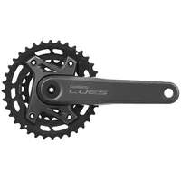 Shimano Unisex – Erwachsene Cues FC-U6000-2 Kurbelgarnitur, Schwarz, 175 mm