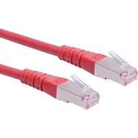 Roline S/FTP Patch cable, Cat.6, PIMF, Rot