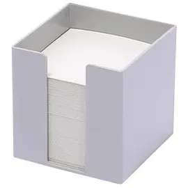 M&M Zettelbox grau inkl. 700 Notizzettel weiß