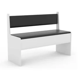 VCM Eckbank ESAL 110" Weiß/Schwarz