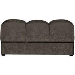 Hocker Date aus Webstoff, Grau