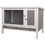 Kerbl Kaninchenstall Samy 116 x 57 x 82 cm grau/weiß