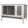 Kerbl Kaninchenstall Samy 116 x 57 x 82 cm grau/weiß