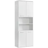 mokebo Bad Hochschrank Der Kapitän Badezimmerschrank in 180x65x34 HxBxT in cm in Weiß