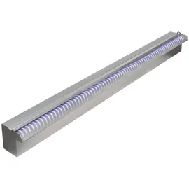 vidaXL Wasserfall Edelstahl 90 cm